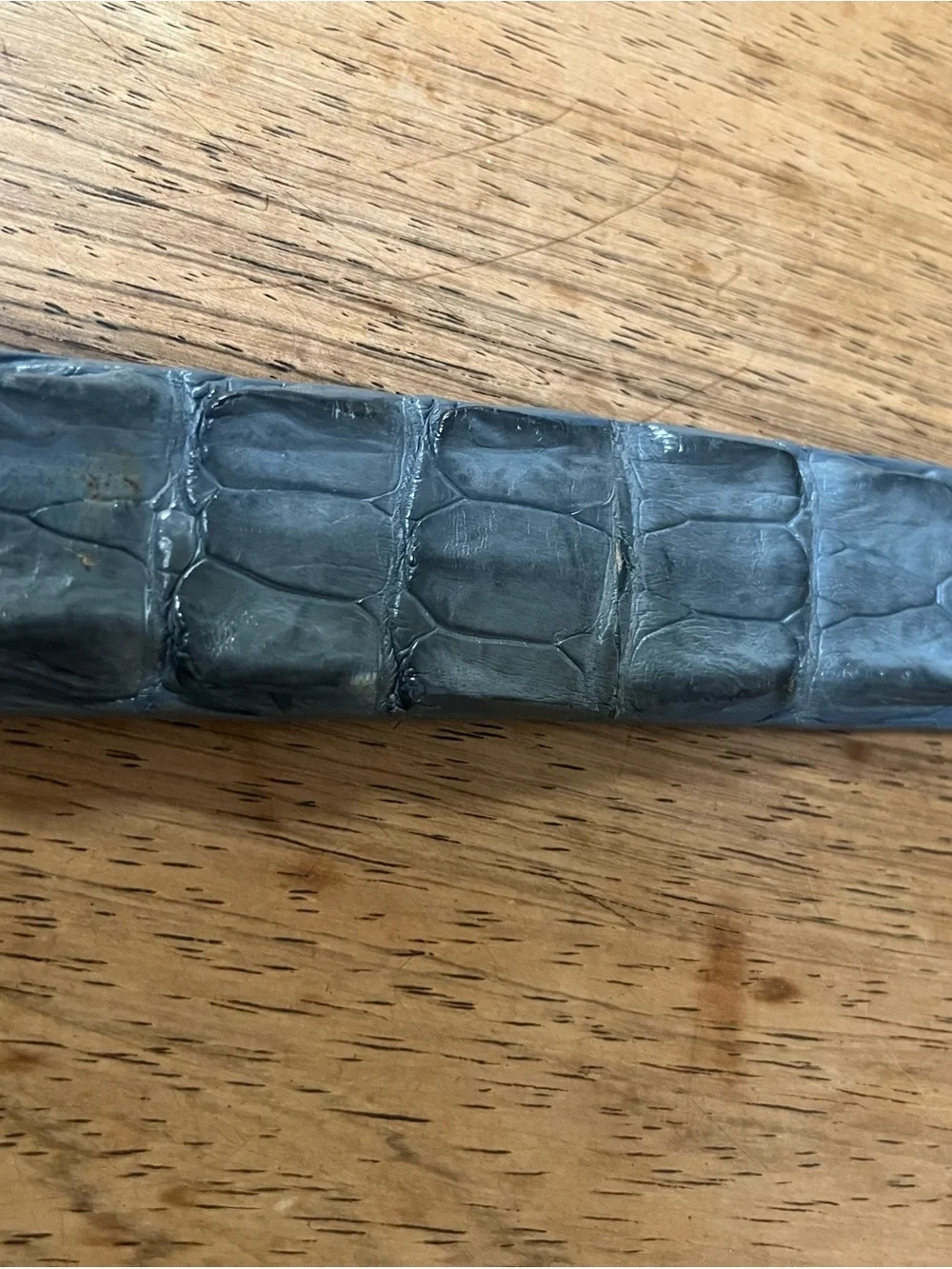 Pat Areias Crocodile Leather Belt Strap